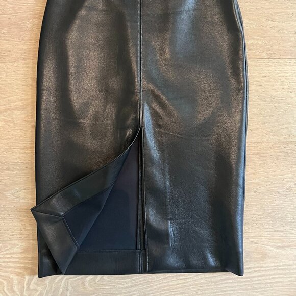Babaton Pegu Vegan Leather Pencil Skirt - Picture 4 of 5